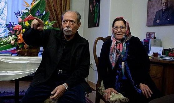 علی نصیریان به سوگ همسرش نشست همسر علی نصیریان