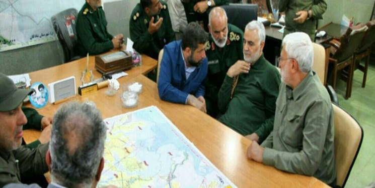 (تصویر) سردار سلیمانی و ابومهدی مهندس در شادگان