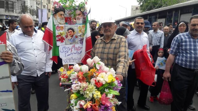 (تصاویر) حاشیه‌های راهپیمایی روز جهانی قدس
