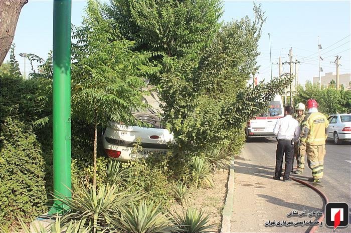 (تصاویر) ۲۰۶ متلاشی شد، زن و مرد جوان سالم ماندند!