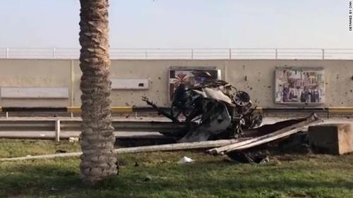 (تصاویر) محل شهادت سردار قاسم سلیمانی