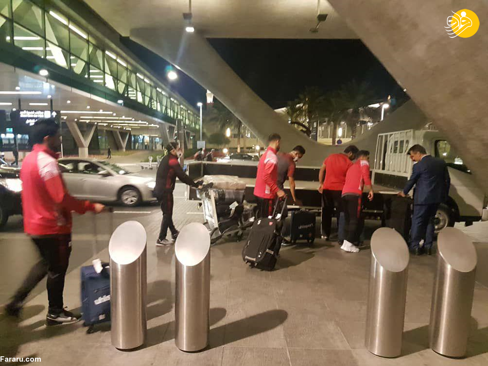 (عکس) اعضای تیم پرسپولیس وارد دوحه شدند