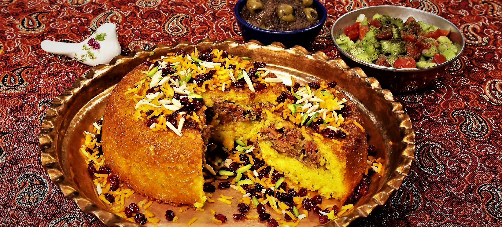 طرز تهیه ته چین گوشت و بادمجان طرز تهیه ته چین گوشت و بادمجان