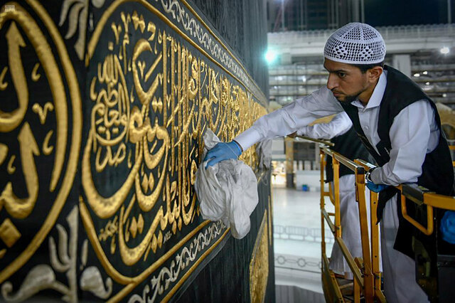 (تصاویر) تغییرات در اطراف کعبه مقدس در آستانه ماه رمضان