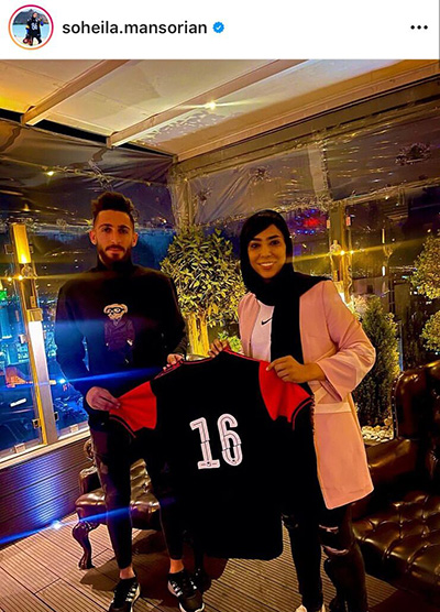 (عکس) کنایه سهیلا منصوریان به باشگاه پرسپولیس