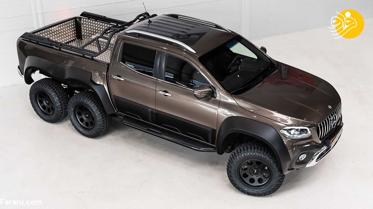 پیکاپ بنز X-Class 6X6 (تصاویر) وانت وحشی و شش چرخ بنز