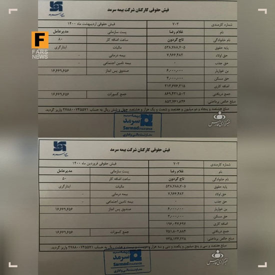 حقوق ۸۵ میلیونی تاجگردون در پست جدید!