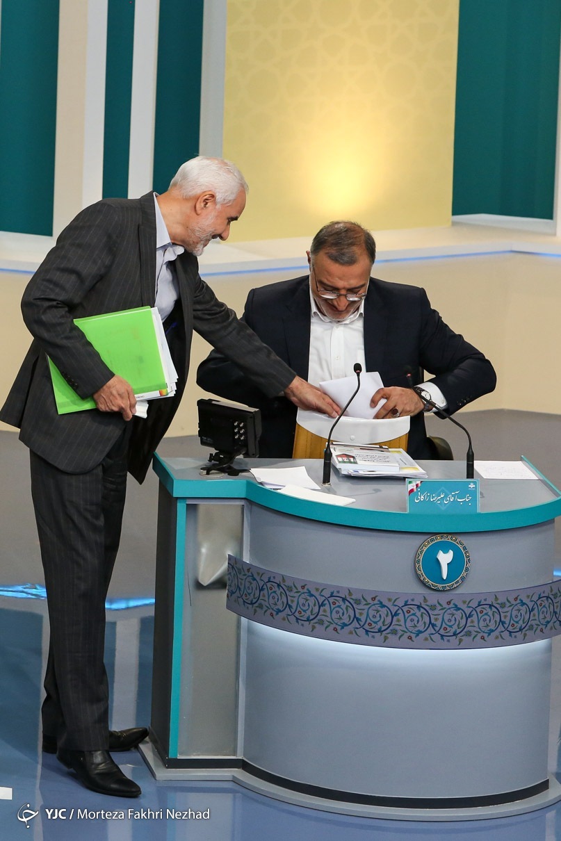 تصاویر متفاوت از مناظره سوم انتخابات 1400