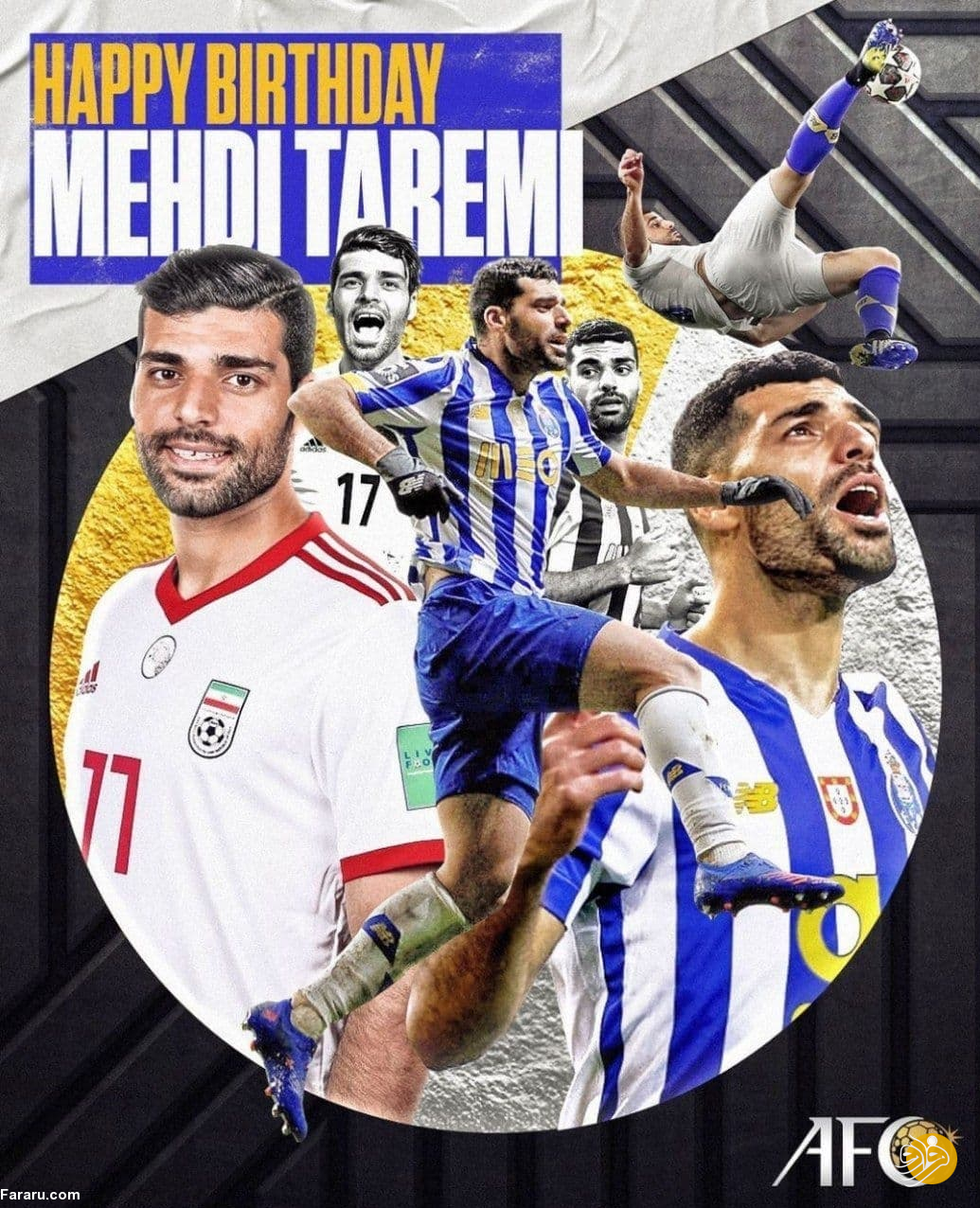 (عکس) پیام AFC برای مهدی طارمی