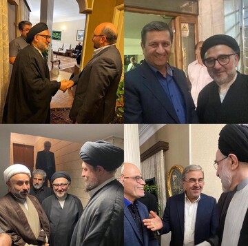 (تصاویر) حضور خاتمی و سیدحسن خمینی در منزل ابطحی