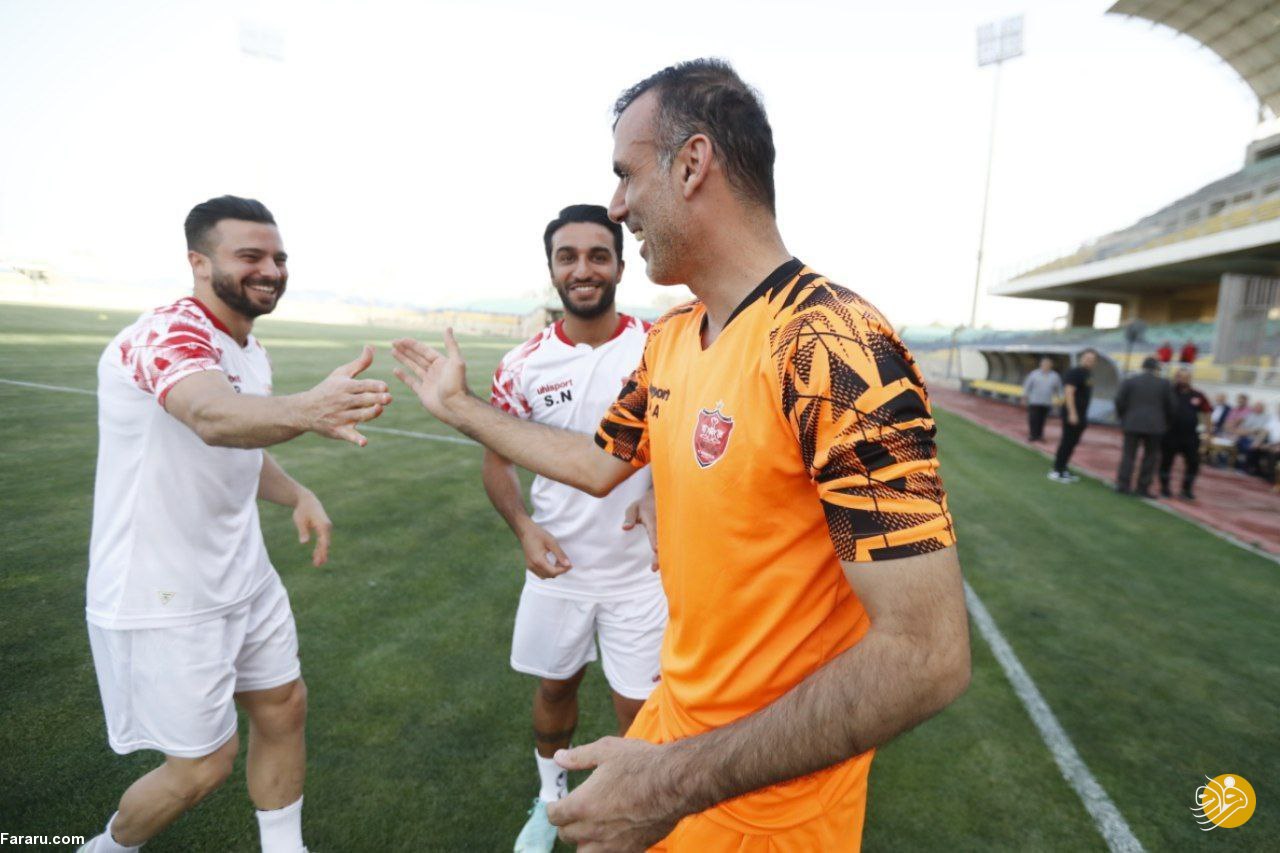 (تصاویر) تمرین خاص پرسپولیس؛ سیدجلال در قامت مربی