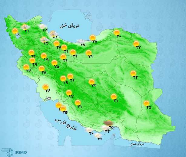 دمای ایران 