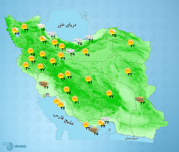 آب و هوای کشور 