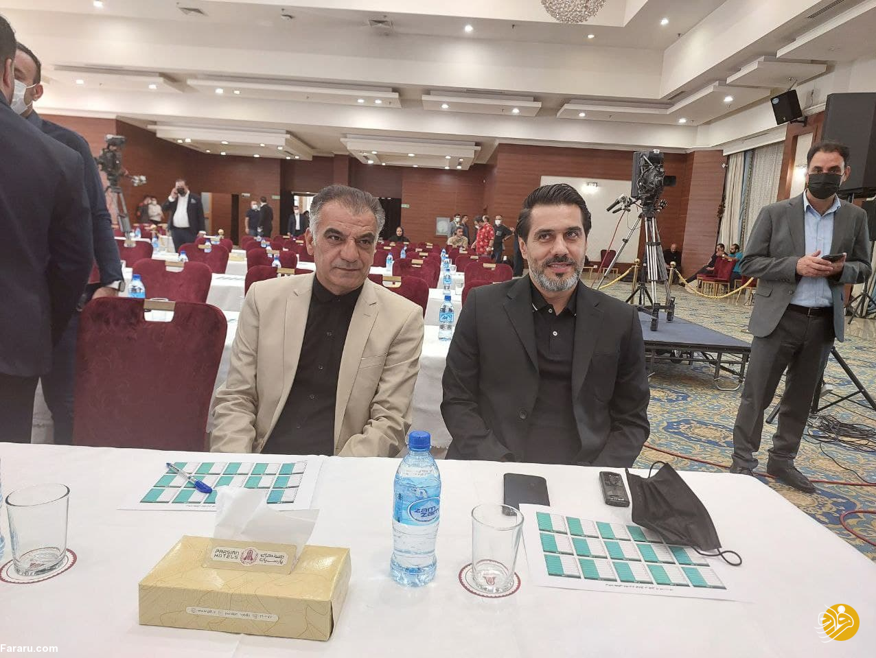 (تصاویر) حاشیه‌های قرعه‌کشی لیگ برتر؛ رونمایی از جام قهرمانی