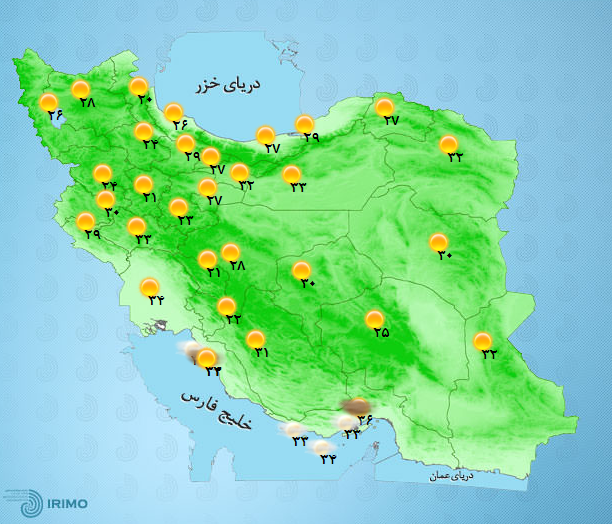آب و هوای کشور 