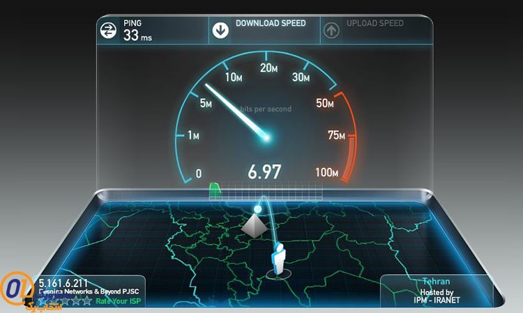 سرعت دانلود و آپلود در انتخاب isp