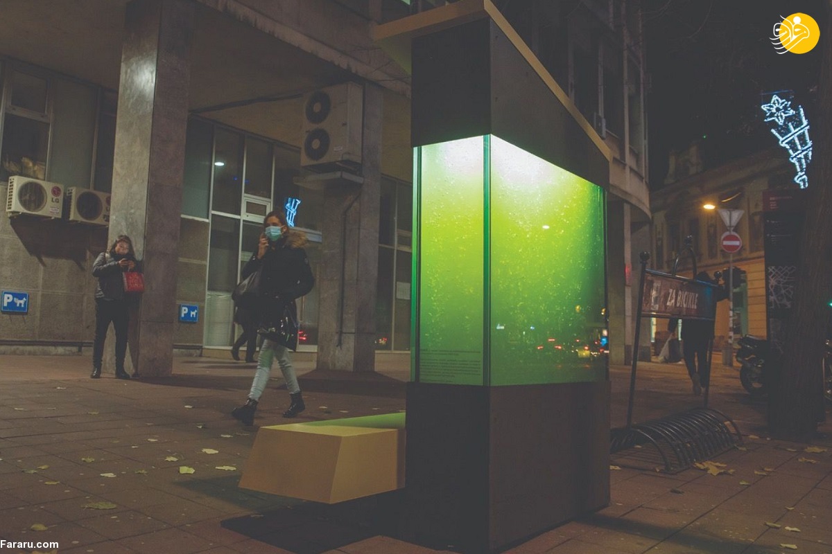 (تصاویر) ماجرای نصب درختان مایع بیوتکنولوژیکی در اصفهان