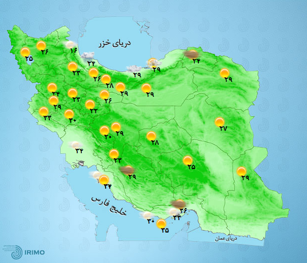 آب و هوای کشور 
