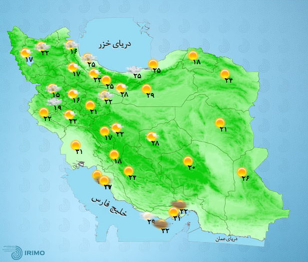 آب و هوای کشور 