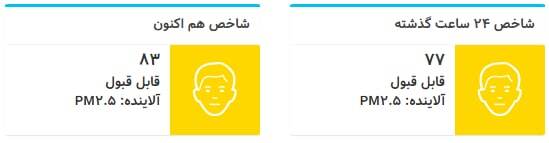 آلودگی هوای تهران