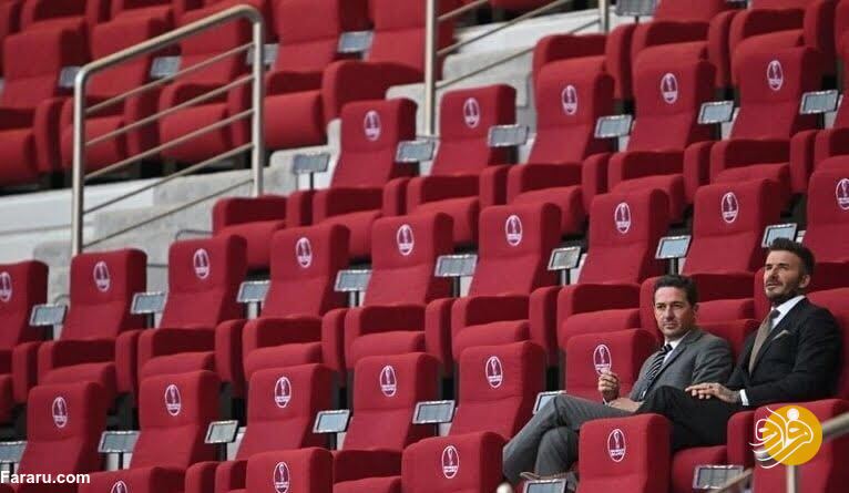 (عکس) دیوید بکام تماشاگر ویژه بازی ایران و انگلیس