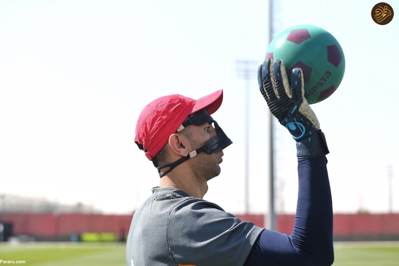 (تصاویر) ظاهر جدید بیرانوند پس از مصدومیت