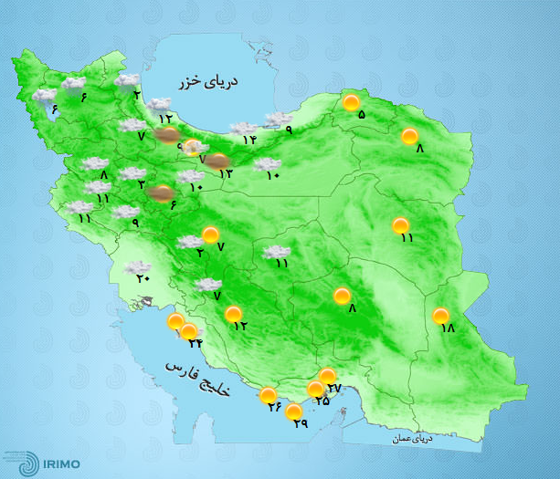 آب و هوای کشور