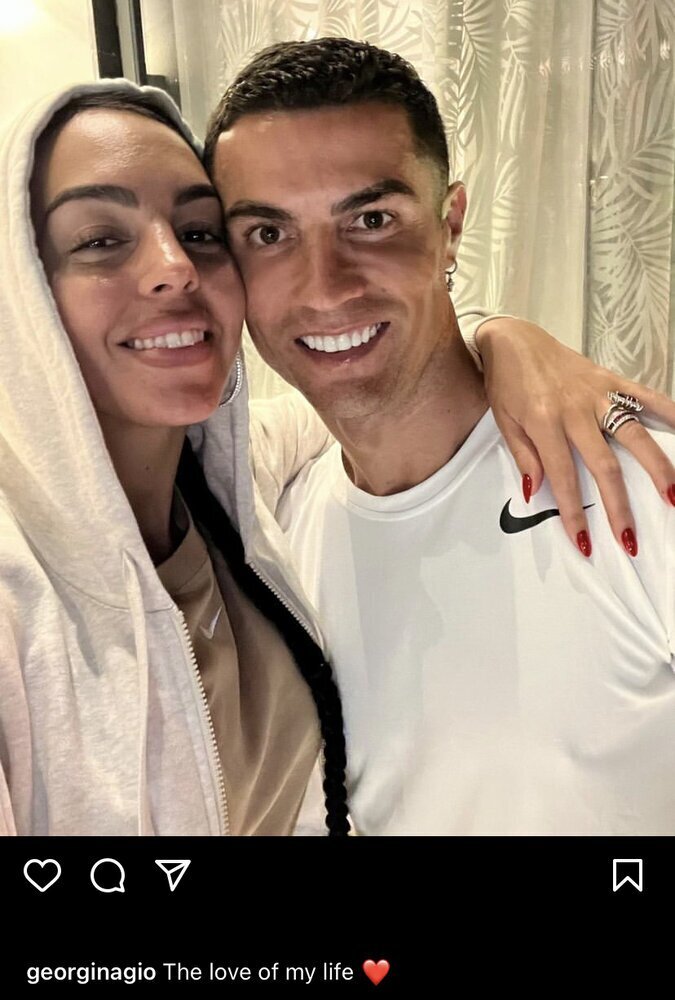 (عکس) ملاقات رونالدو و جورجینا در جام جهانی