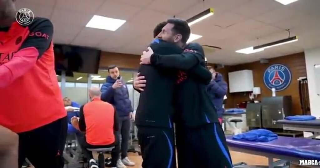 (عکس) برخورد احساسی نیمار با مسی در بازگشت به پاریس