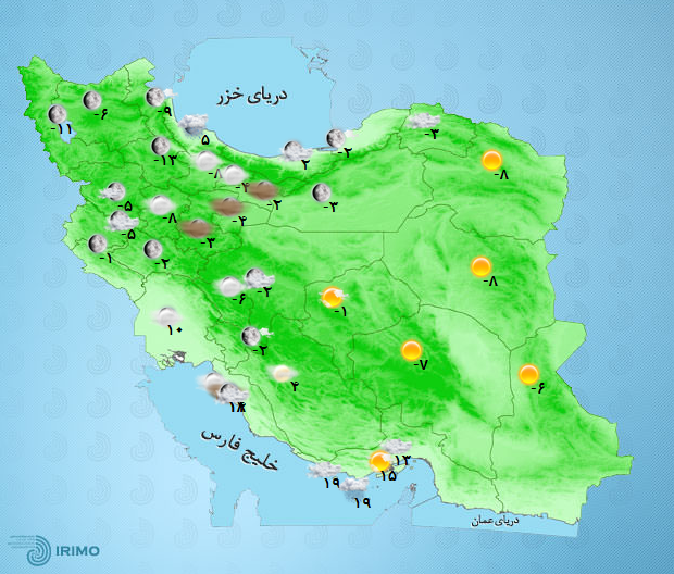 دمای هوای کشور