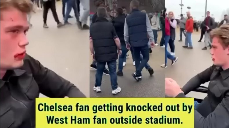 درگیری خونین هواداران چلسی و وستهم
