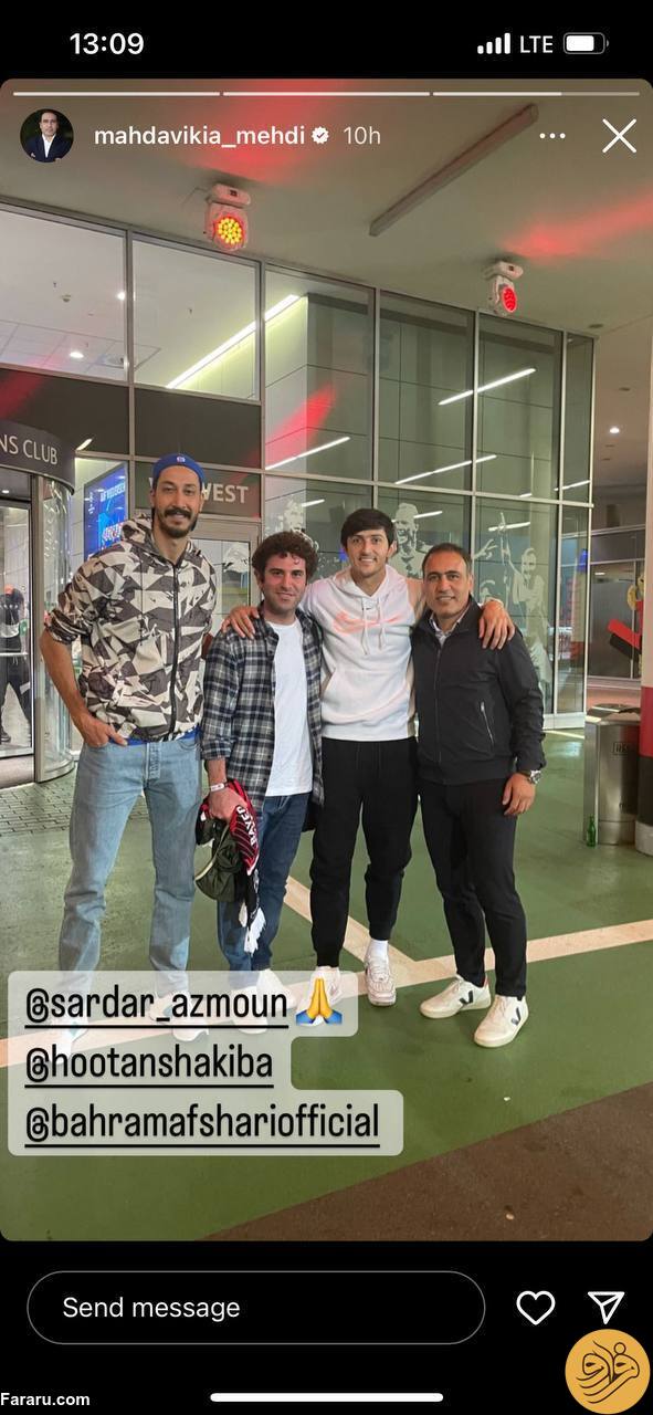 (عکس) هدیه جالب سردار آزمون به بهرام افشاری