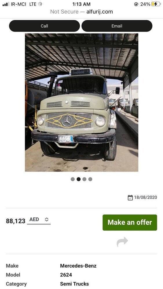 قیمت عجیب و غریب کامیون ۶۲ ساله «ایران خودرو»، برق از سر مدیران «مرسدس بنز» می‌پراند!