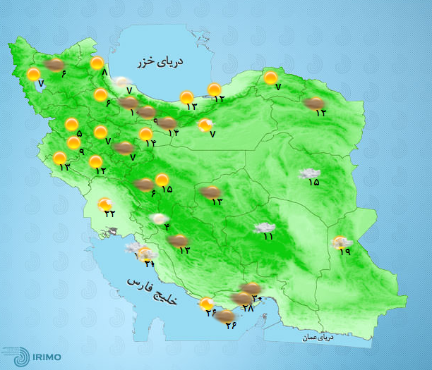 آب و هوای کشور
