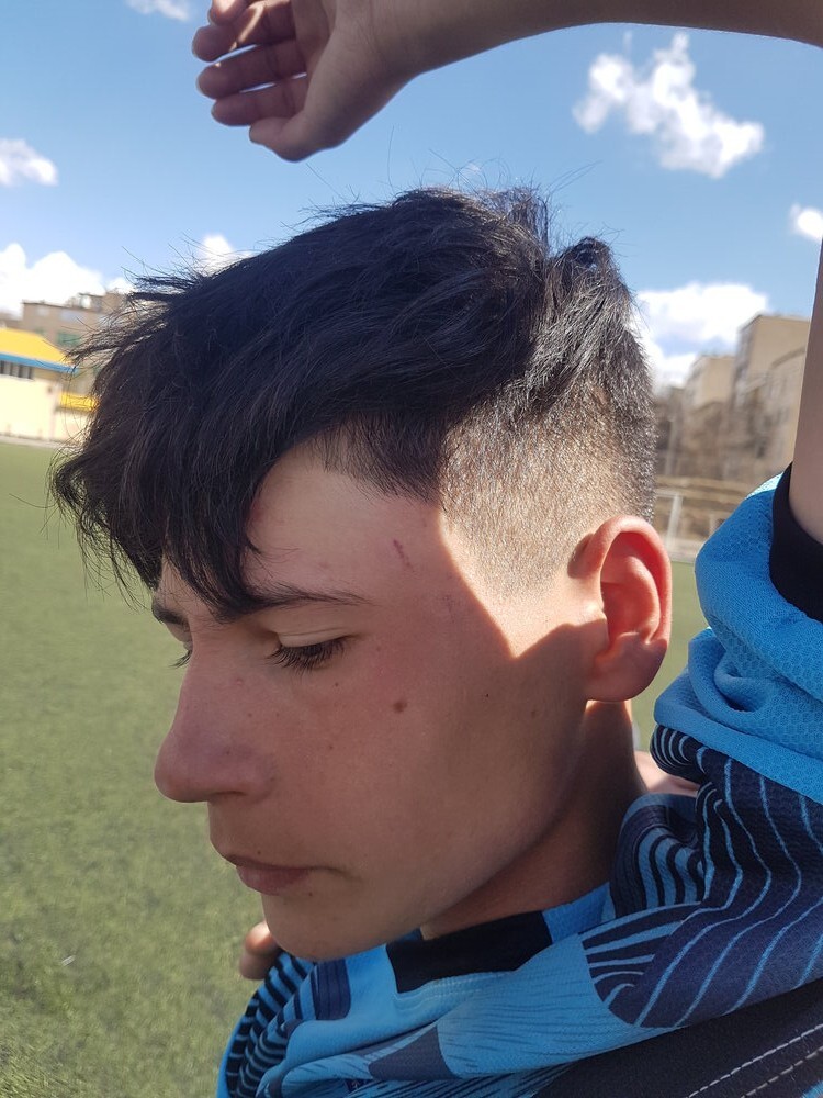 (عکس) چاقو و قمه در مسابقات فوتبال نونهالان