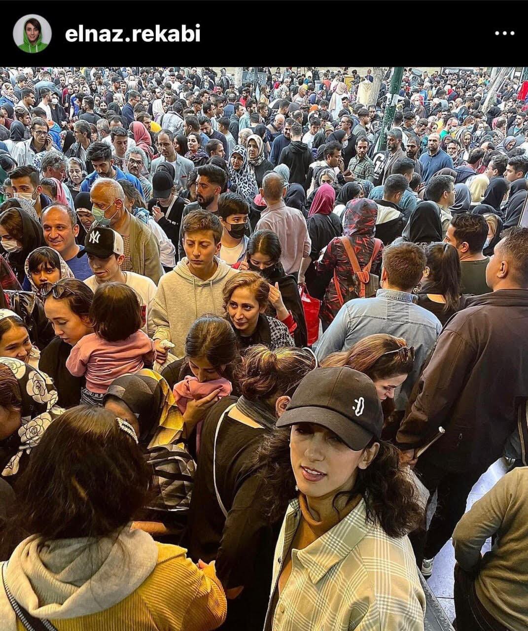 (عکس) تبریک نوروز الناز رکابی با یک عکس جنجالی
