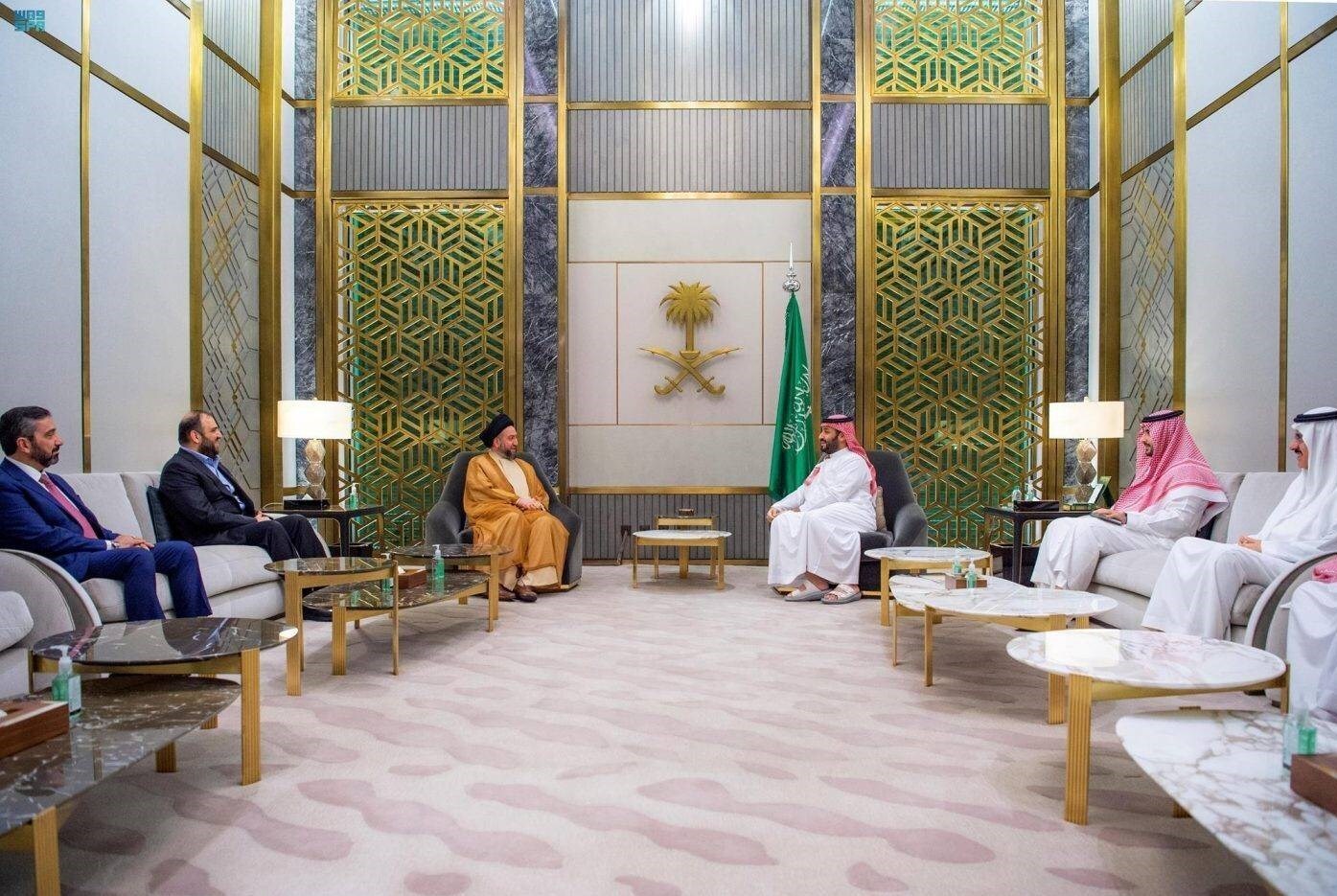 دیدار سیدعمار الحکیم و بن‌سلمان در جده