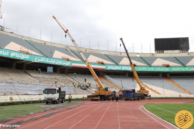 (عکس) اتفاق عجیب در ورزشگاه آزادی چندساعت مانده به شروع بازی پرسپولیس