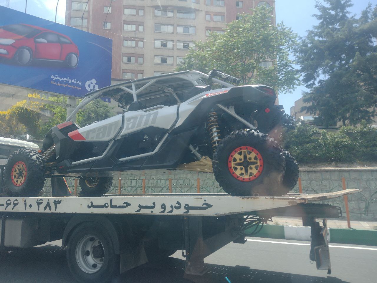 (تصویر) خودرو عجیبی در خیابان‌های تهران
