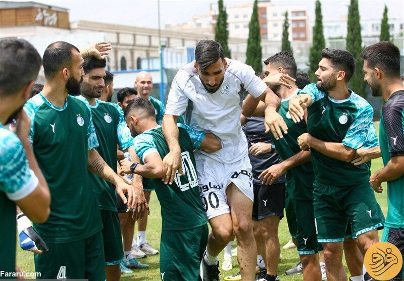 کتک خوردن دروازه‌بان استقلال در تمرین! +عکس