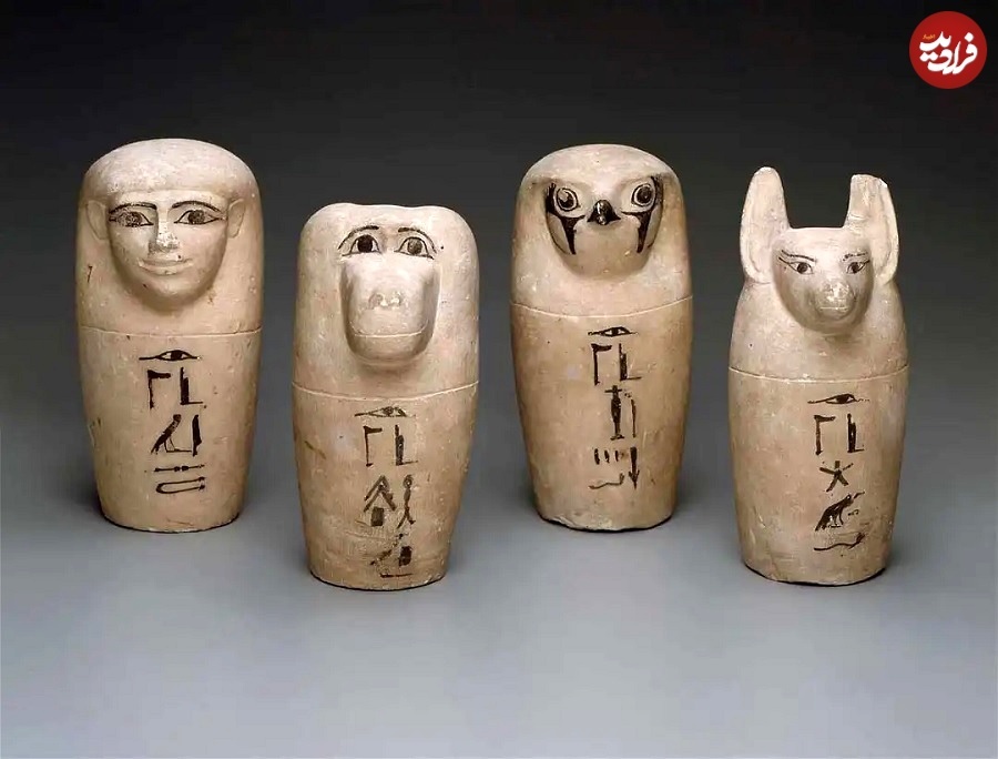 کوزه‌های مصری که «اندام‌های انسان» در آن‌ها دفن می‌شدند