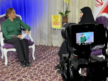 (تصاویر) مصاحبه تلویزیونی همسر رئیسی در ونزوئلا