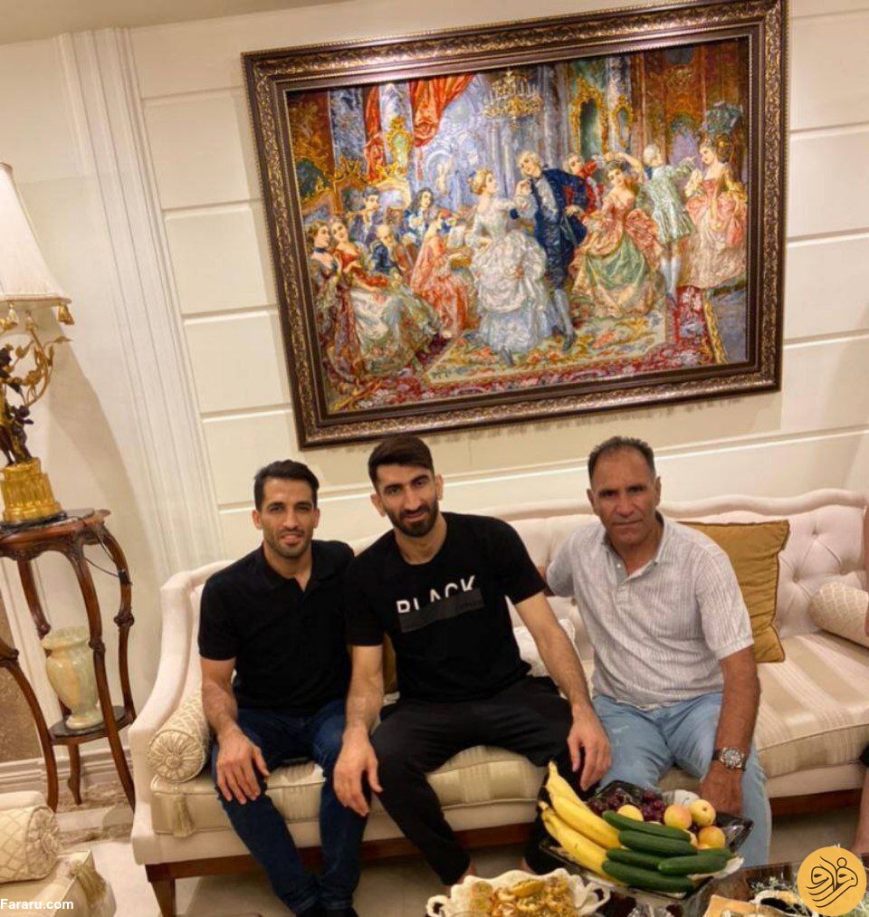 (عکس) عیادت وحید امیری از علیرضا بیرانوند