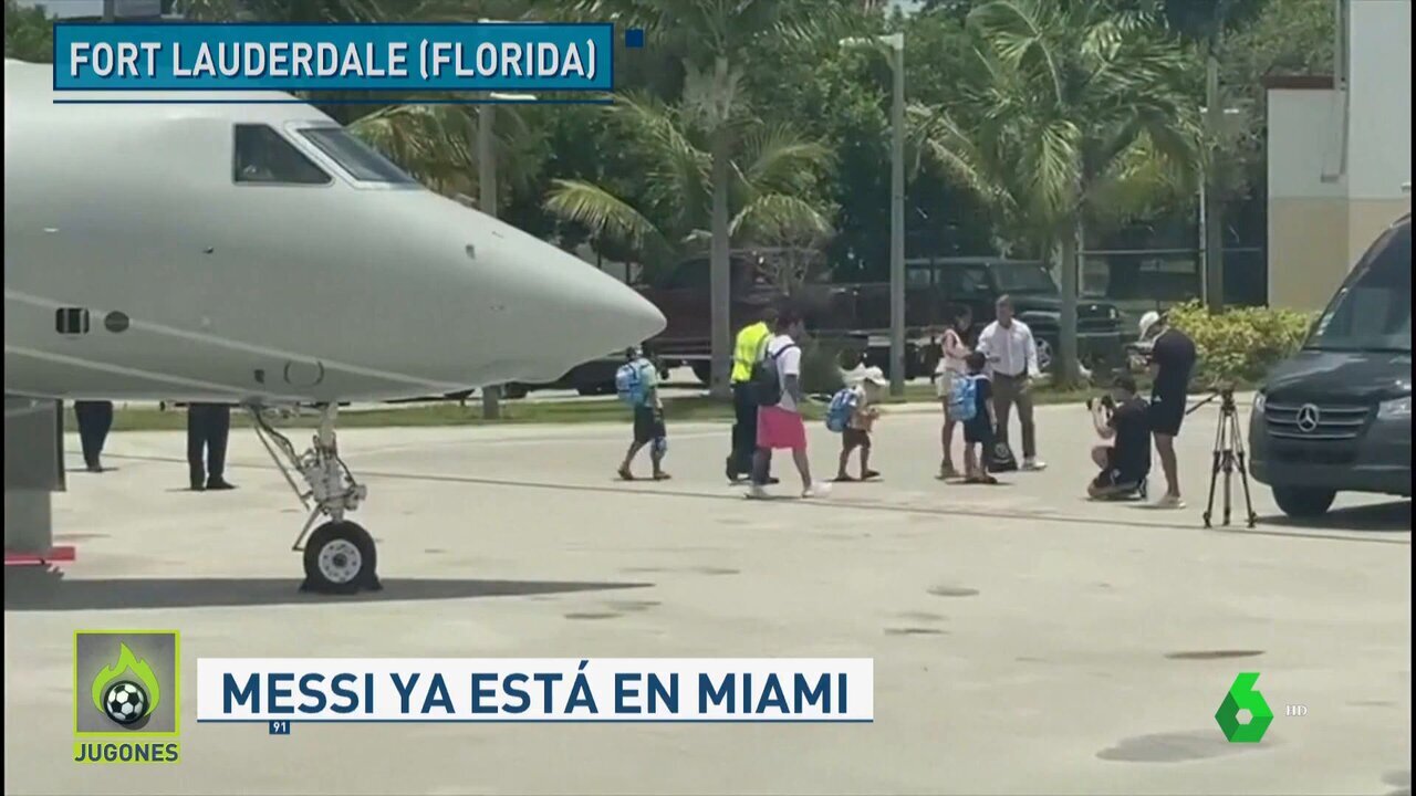 (عکس) لیونل مسی وارد آمریکا شد