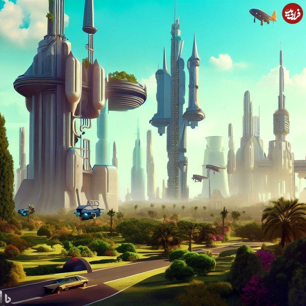 (تصاویر) وضعیت شهر دبی در سال ۲۱۲۳ میلادی؛ پیش بینی حیرت انگیز هوش مصنوعی