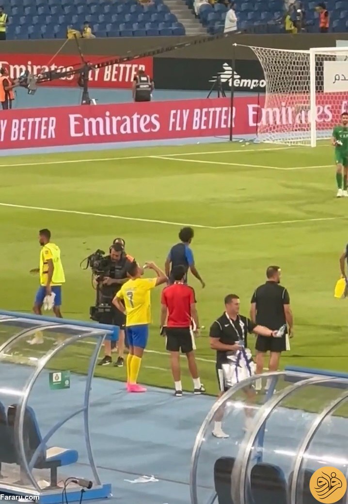 (عکس) حرکت زشت کریستیانو رونالدو مقابل فیلمبردار 