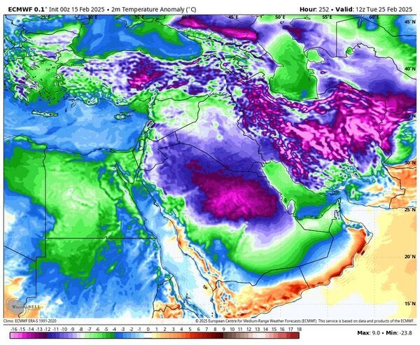 ورود سردچال قطبی به ایران