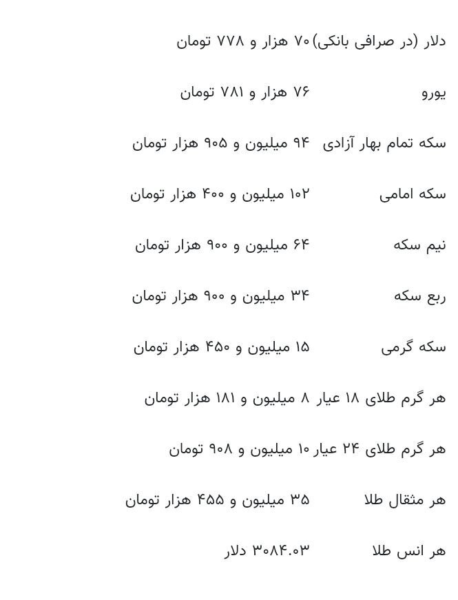 قیمت طلا، سکه و ارز امروز ۱۱ فروردین‌ماه ۱۴۰۴؛ کف قیمتی طلا و سکه شکست