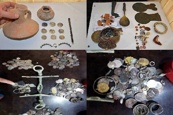 (عکس) کشف ۵۰۰ شی عتیقه دوره قاجار و عثمانی در میلک