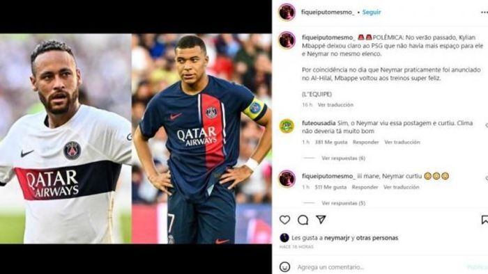 (عکس) نیمار, امباپه را متهم کرد